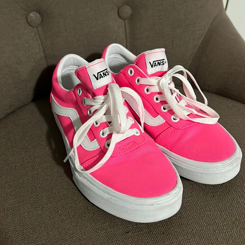 Neon pink vans womens size 7.5